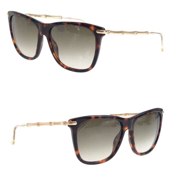 Gucci Brown Gold Metal Plastic 11 A3 F3 M Sunglasses main image 9